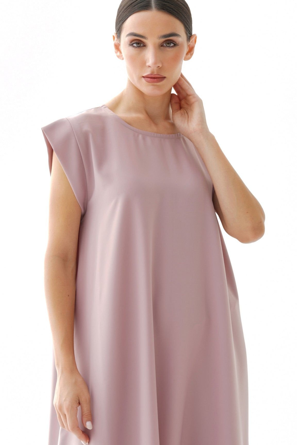 C 005 - 02 Premium Light Rose Under Abaya Dress
