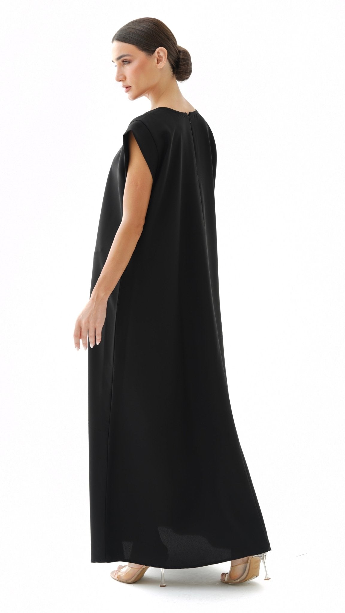 C 005 - 04 Premium Black Under Abaya Dress