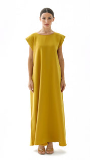 C 005 - 05 Premium Saffron Under Abaya Dress
