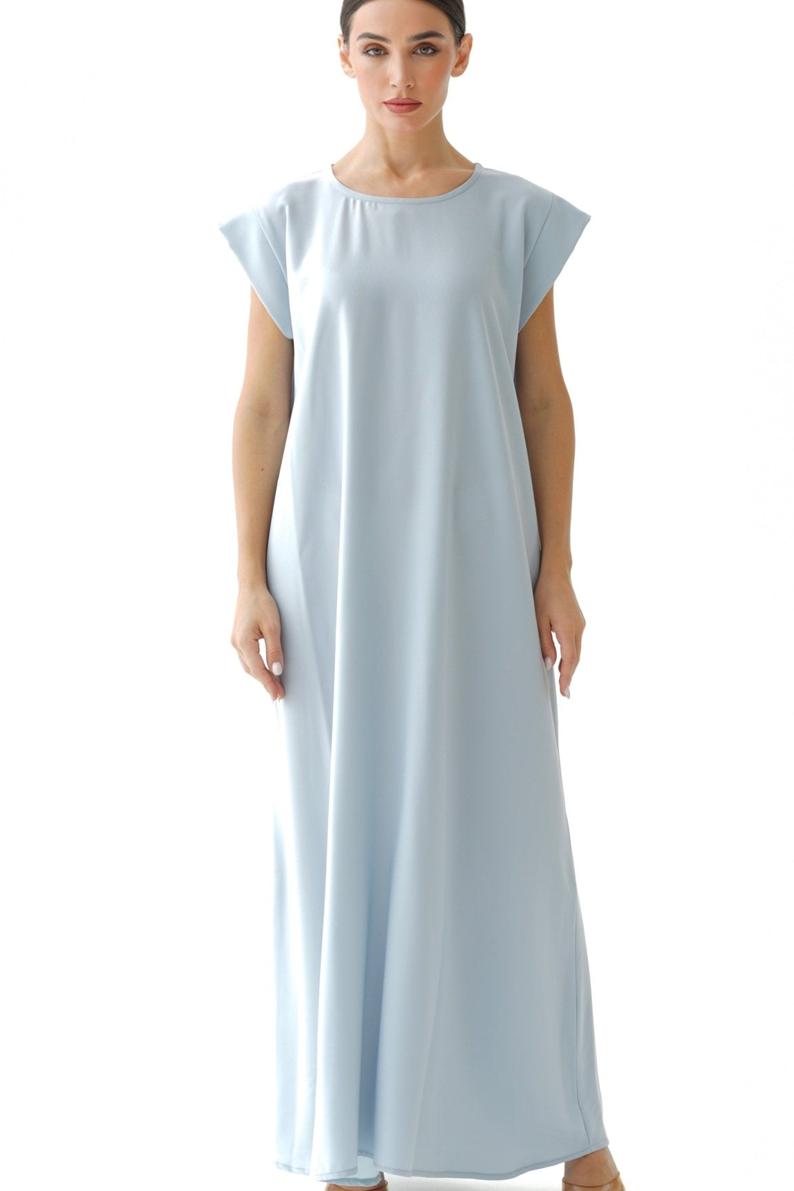 C 005 - 08 Premium Sky Blue Under Abaya Dress
