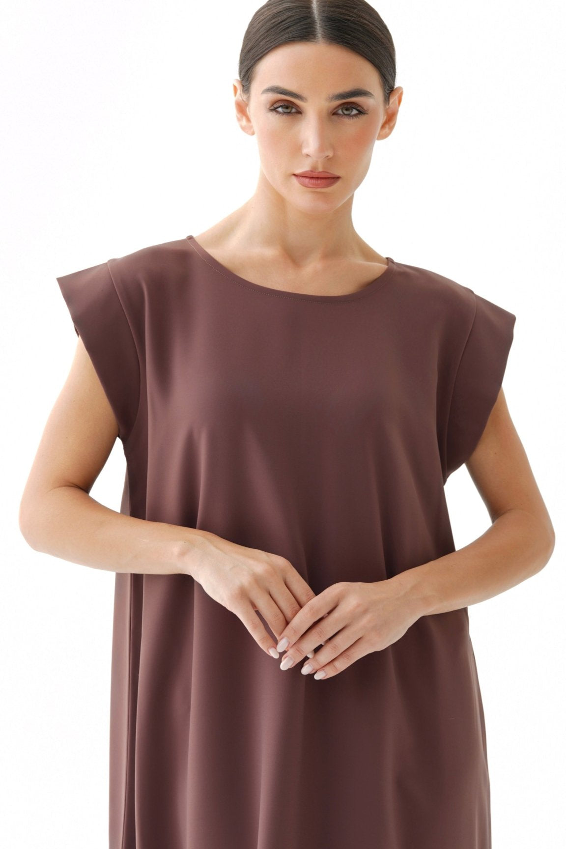 C 005 - 09 Premium Cocoa Under Abaya Dress