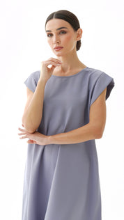 C 005 - 11 Premium Light Grey Under Abaya Dress