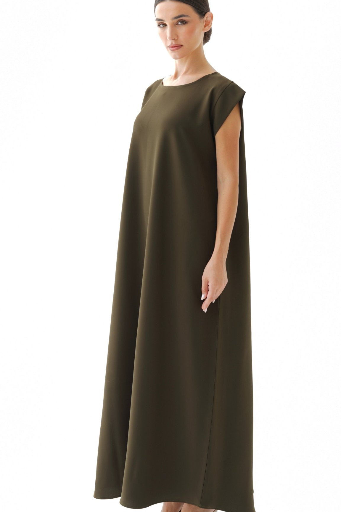 C 005 - 15 Premium Olive Under Abaya Dress
