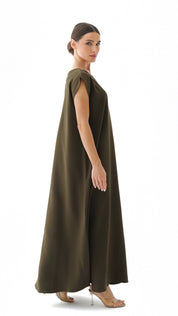 C 005 - 15 Premium Olive Under Abaya Dress