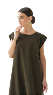 C 005 - 15 Premium Olive Under Abaya Dress