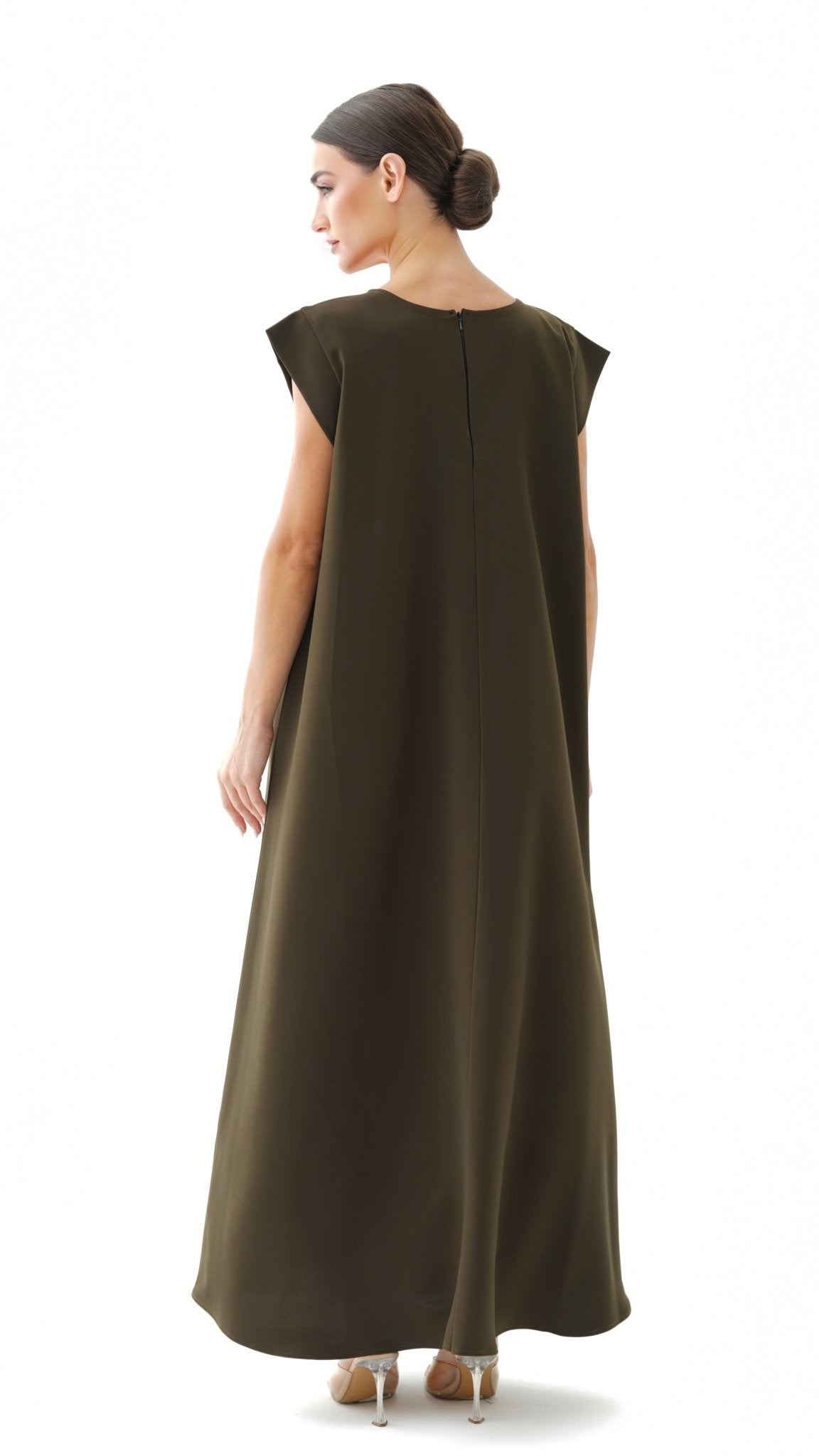 C 005 - 15 Premium Olive Under Abaya Dress
