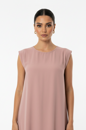 C 005-17 Premium Dusty Rose Under Abaya Dress