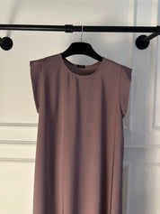 C 005-18 Premium Dark Mauve Under Abaya Dress