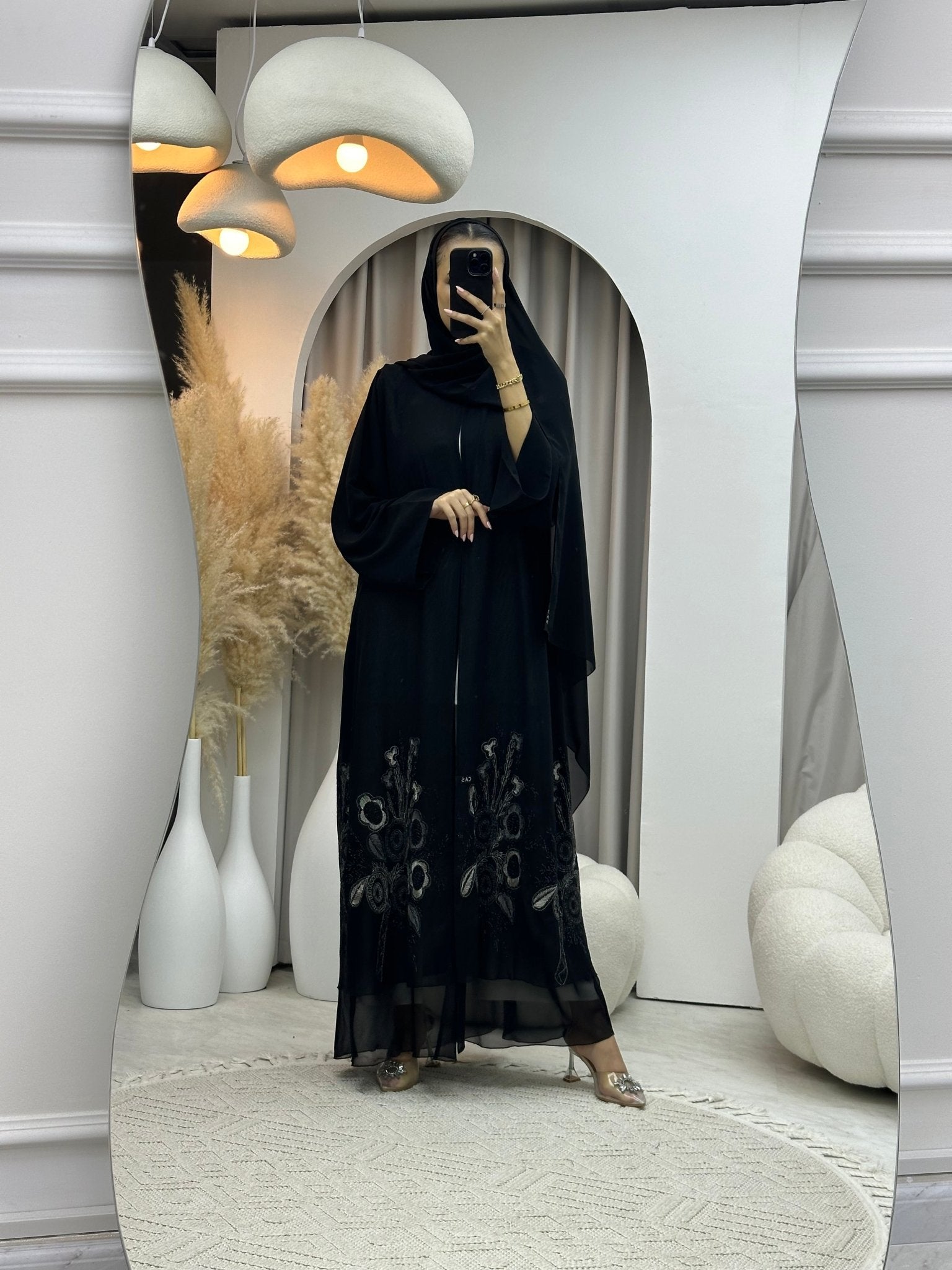 C 0054 Black Abaya