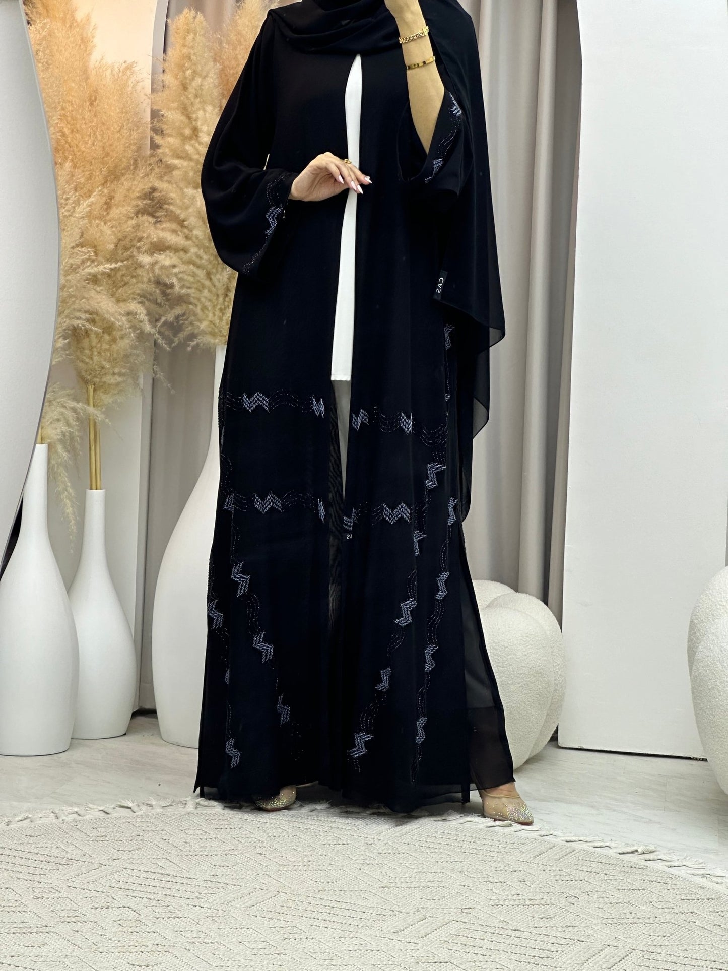 C 0055 Black Abaya