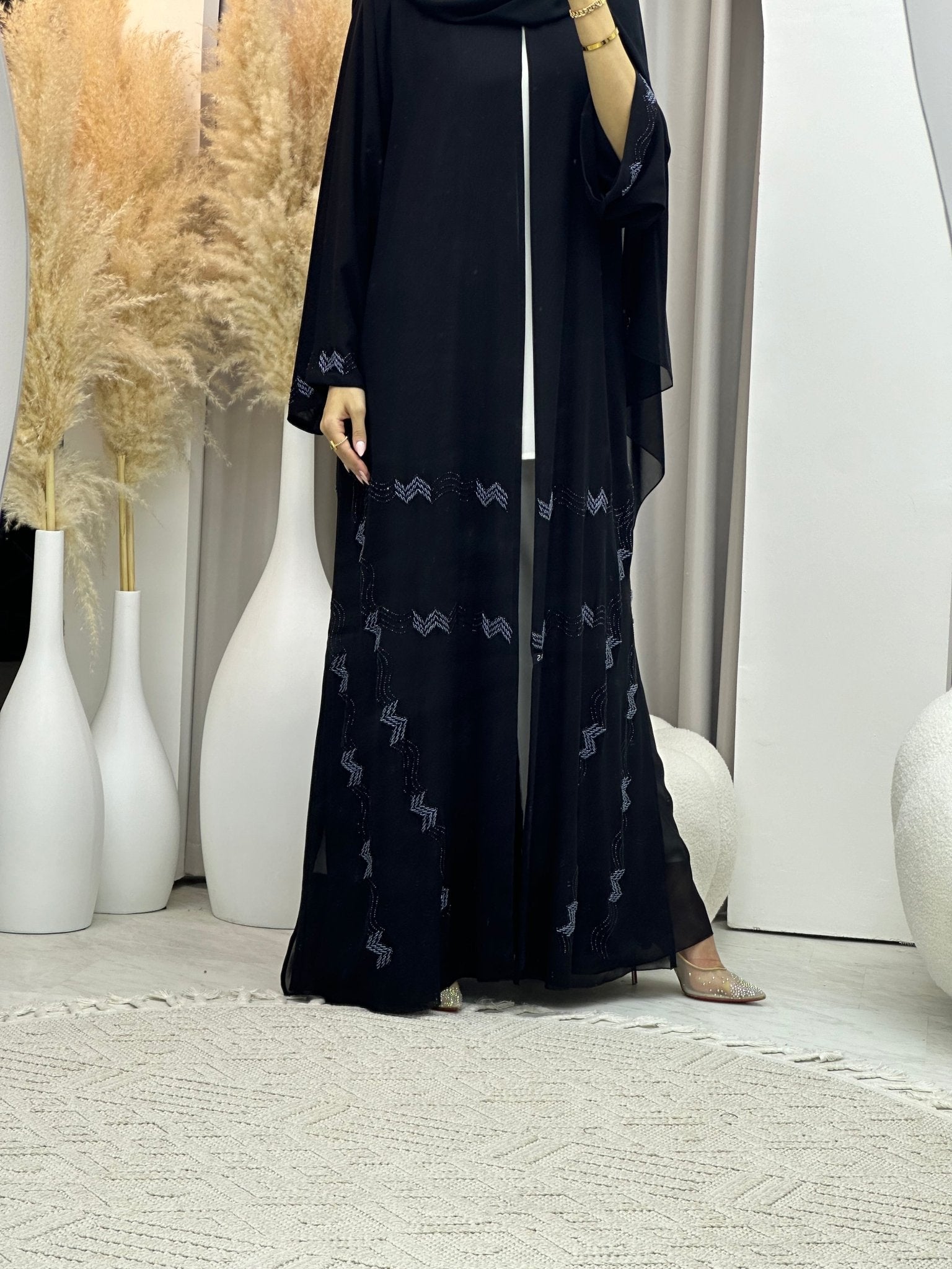 C 0055 Black Abaya