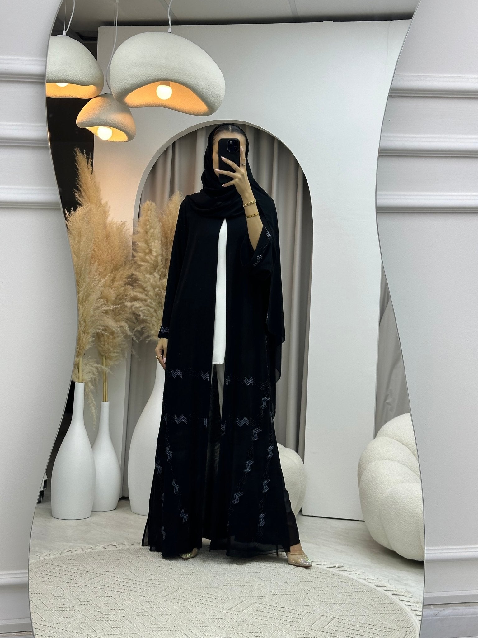 C 0055 Black Abaya