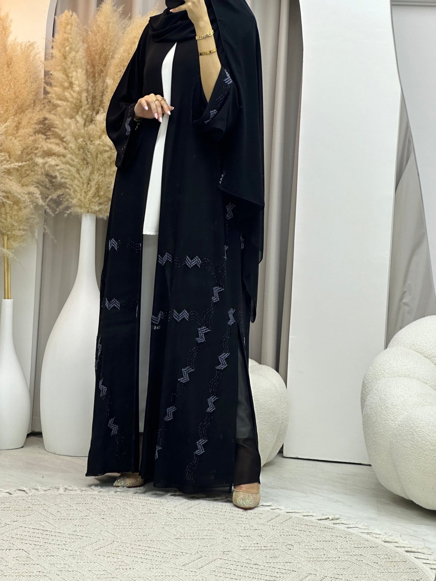 C 0055 Black Abaya