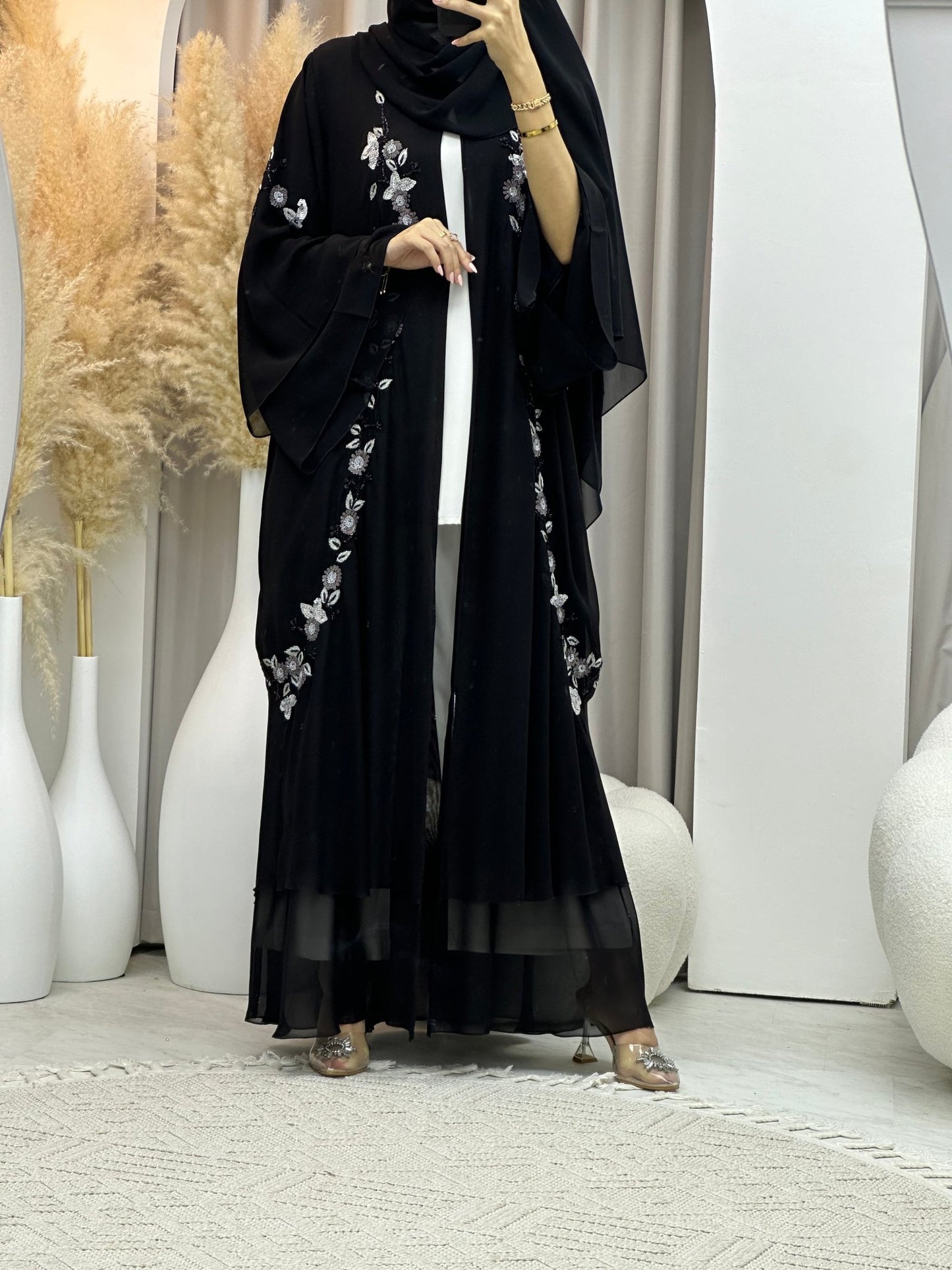 C 0066 Black Abaya