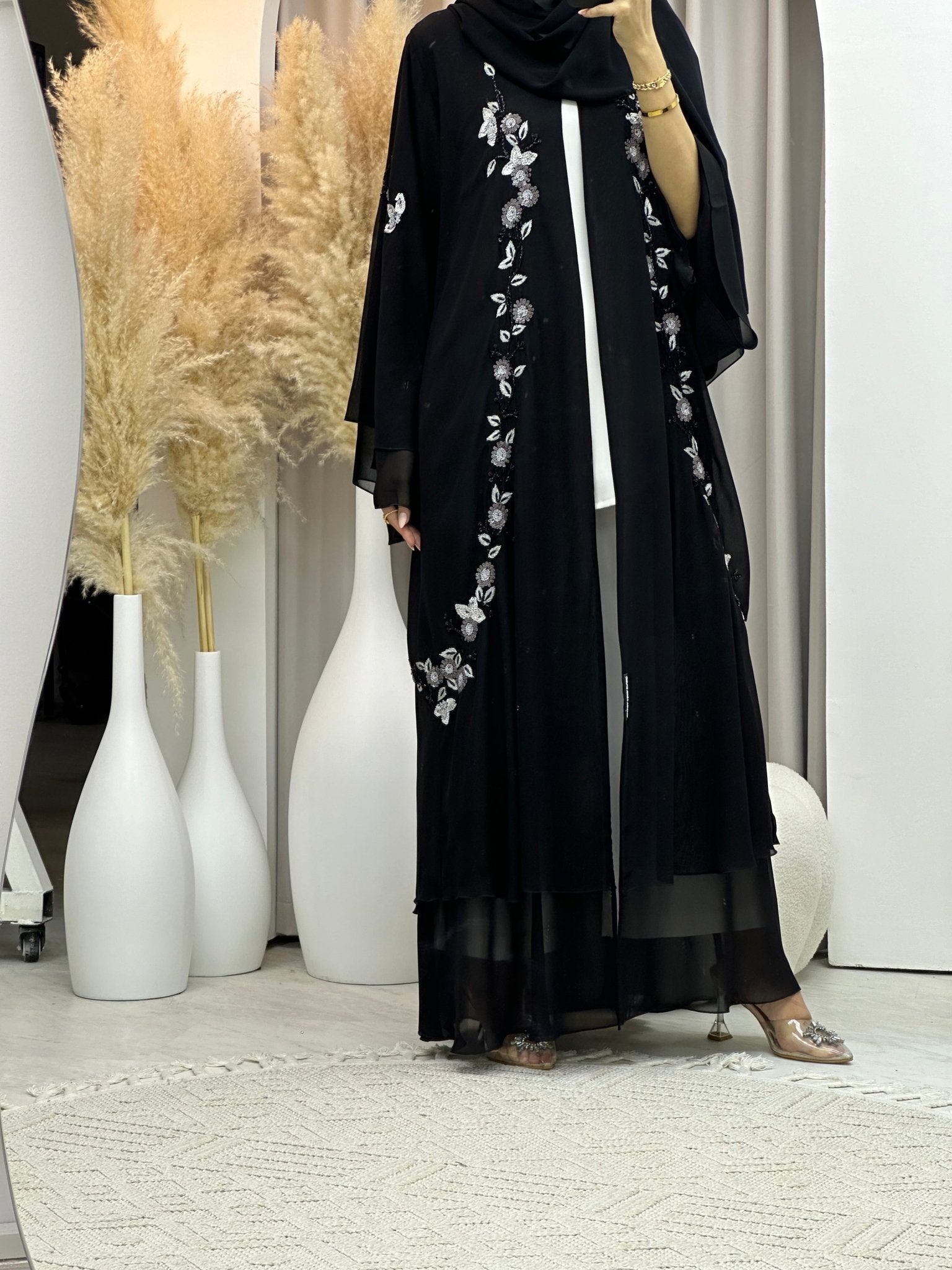 C 0066 Black Abaya