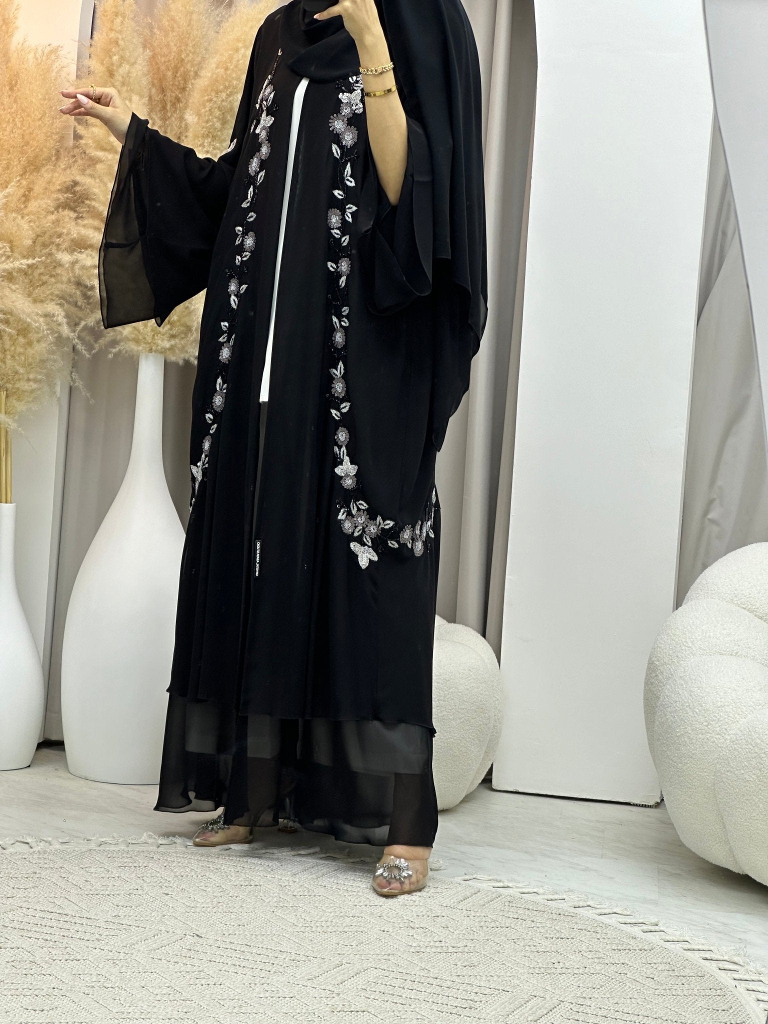 C 0066 Black Abaya