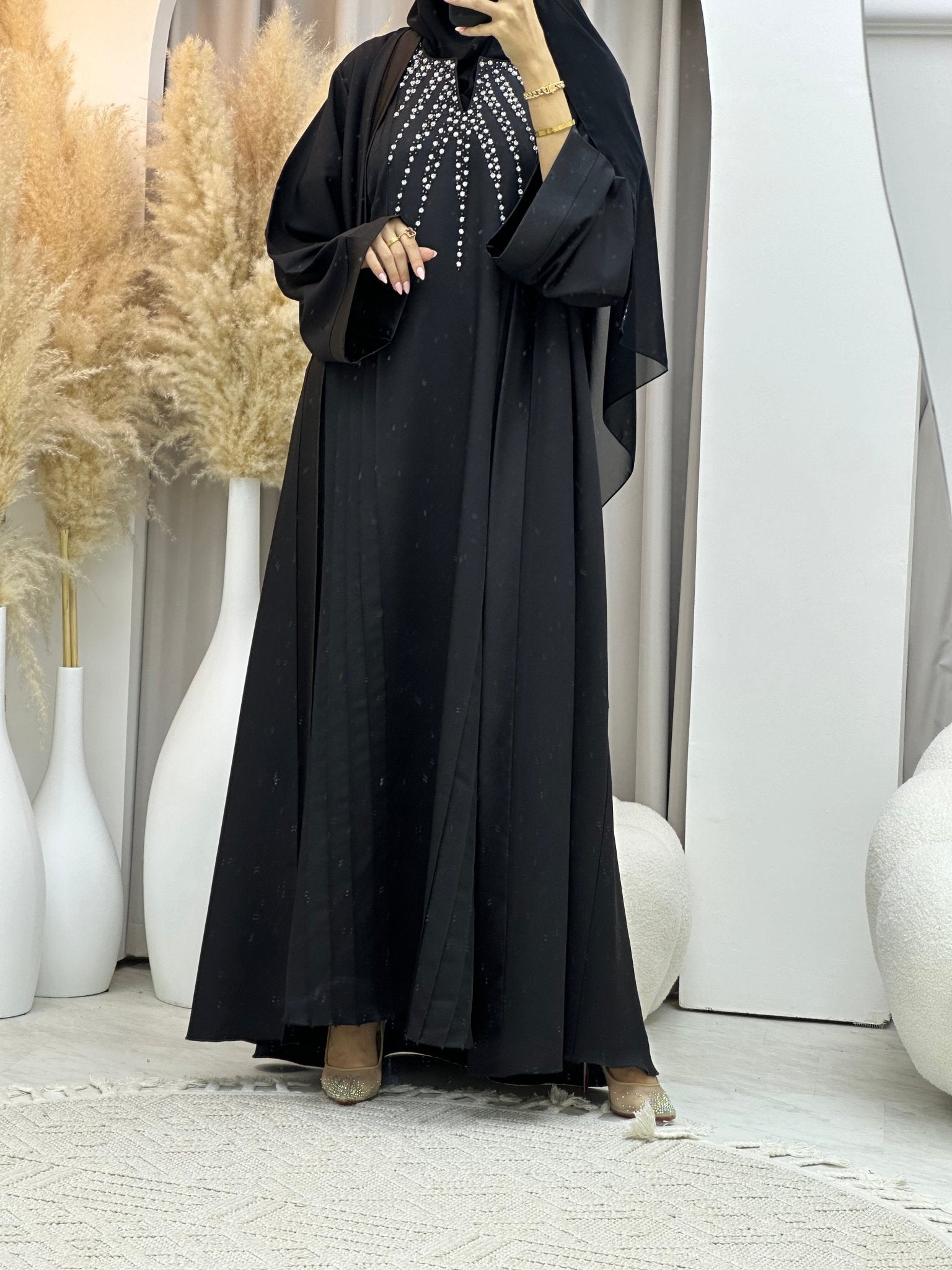 C 0068 Black Abaya Set