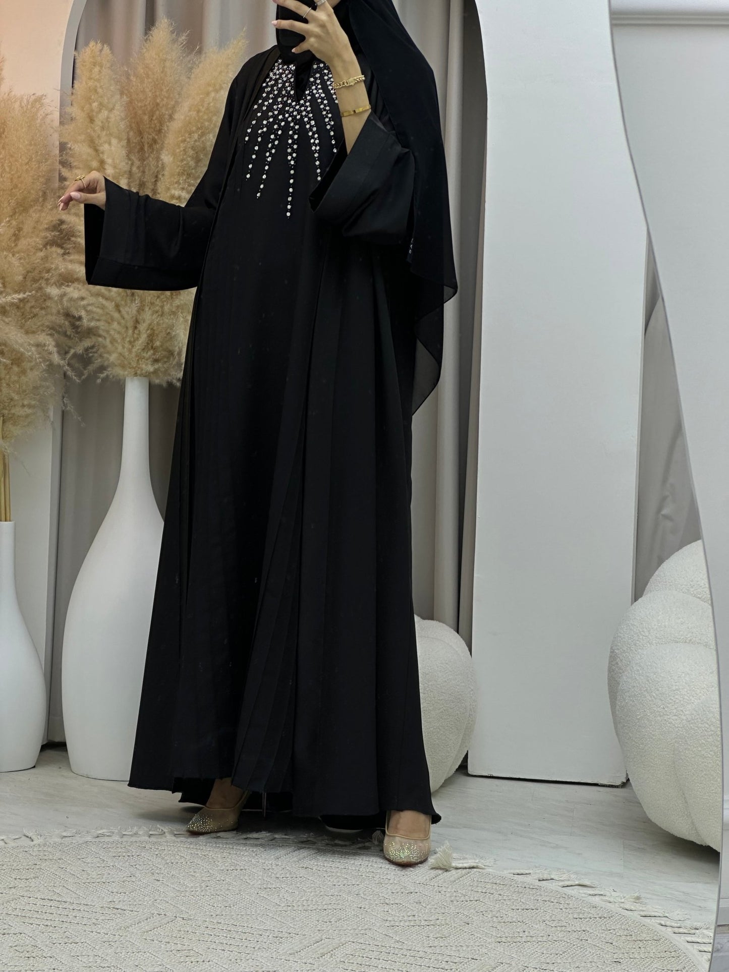 C 0068 Black Abaya Set