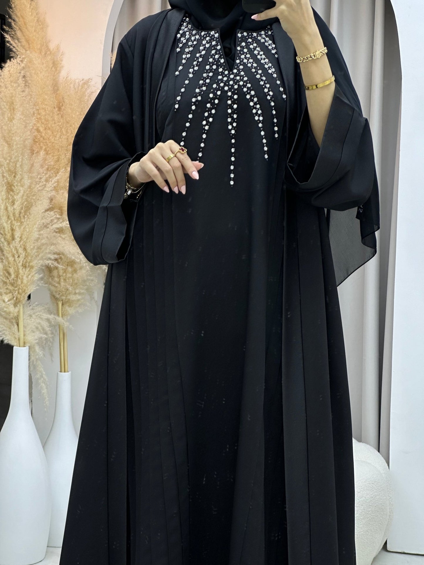 C 0068 Black Abaya Set