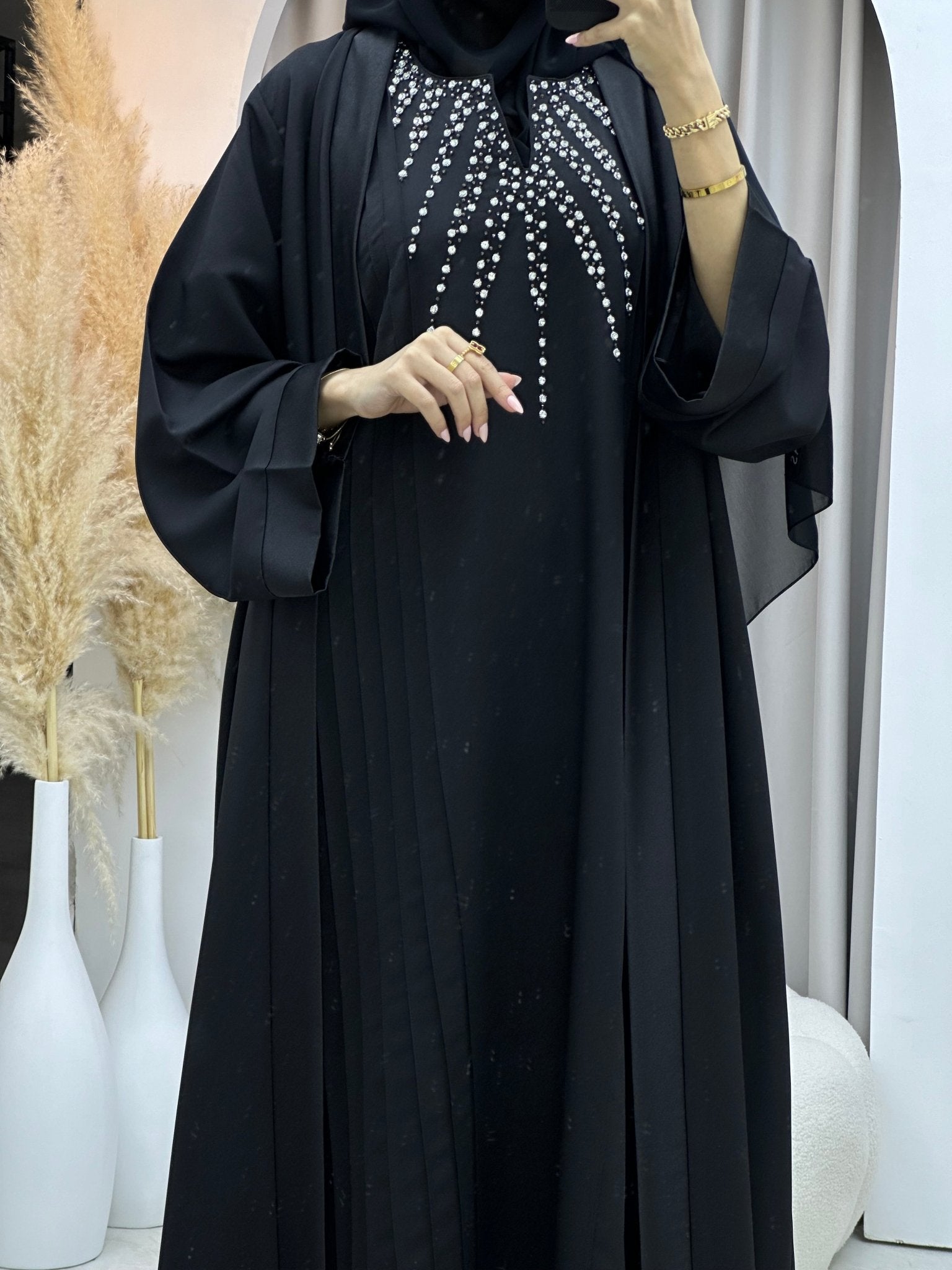 C 0068 Black Abaya Set