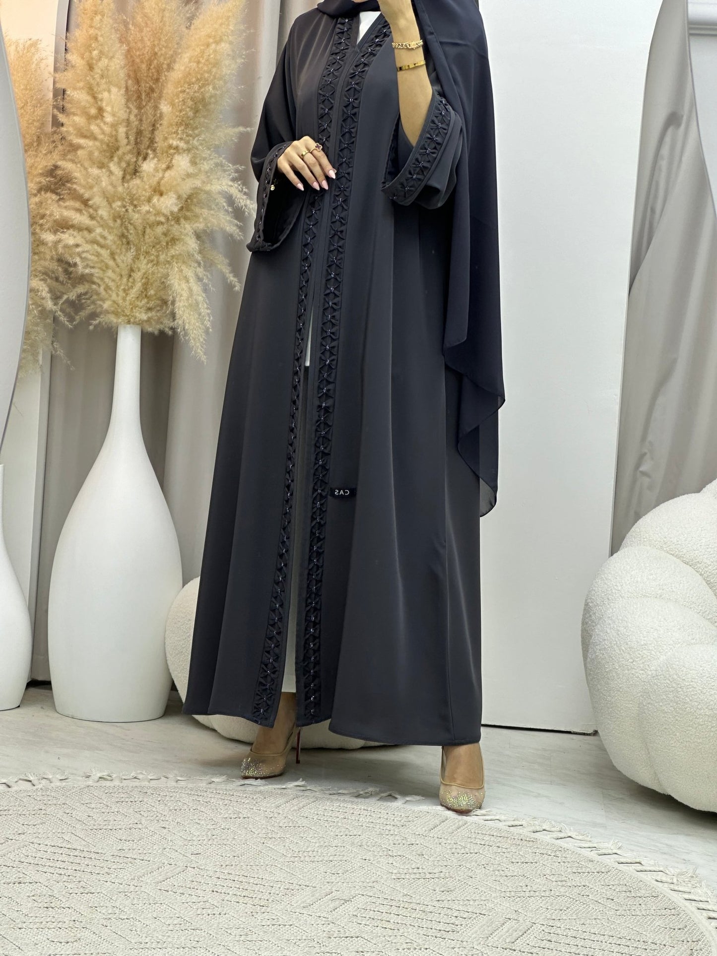 C 0070 Dark Grey Nada Abaya