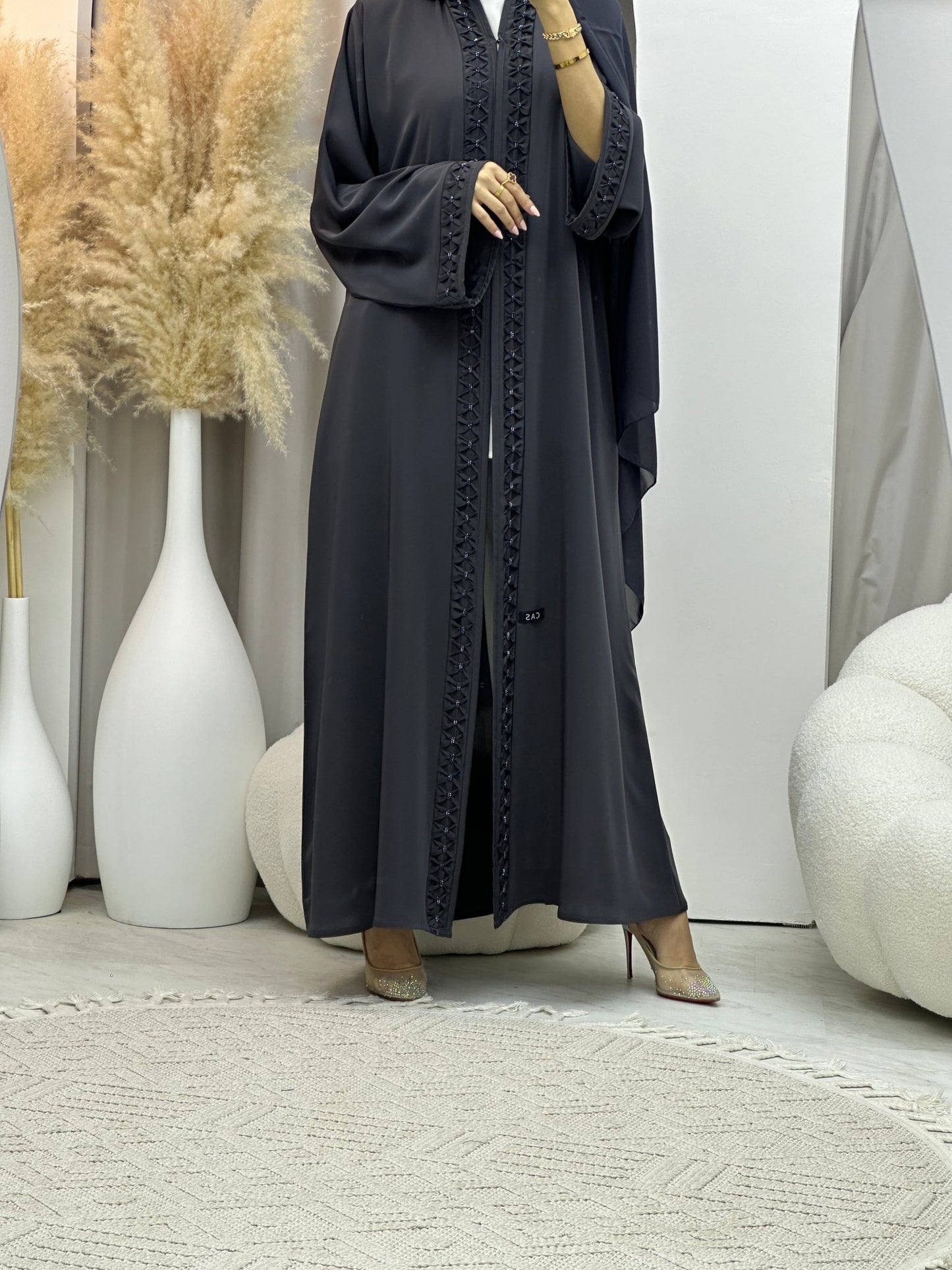 C 0070 Dark Grey Nada Abaya