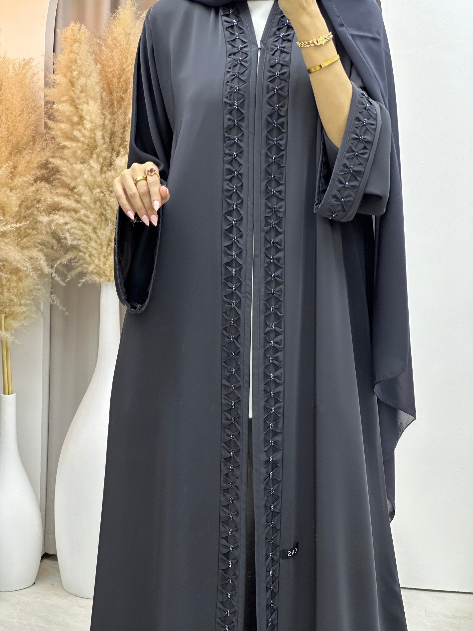 C 0070 Dark Grey Nada Abaya