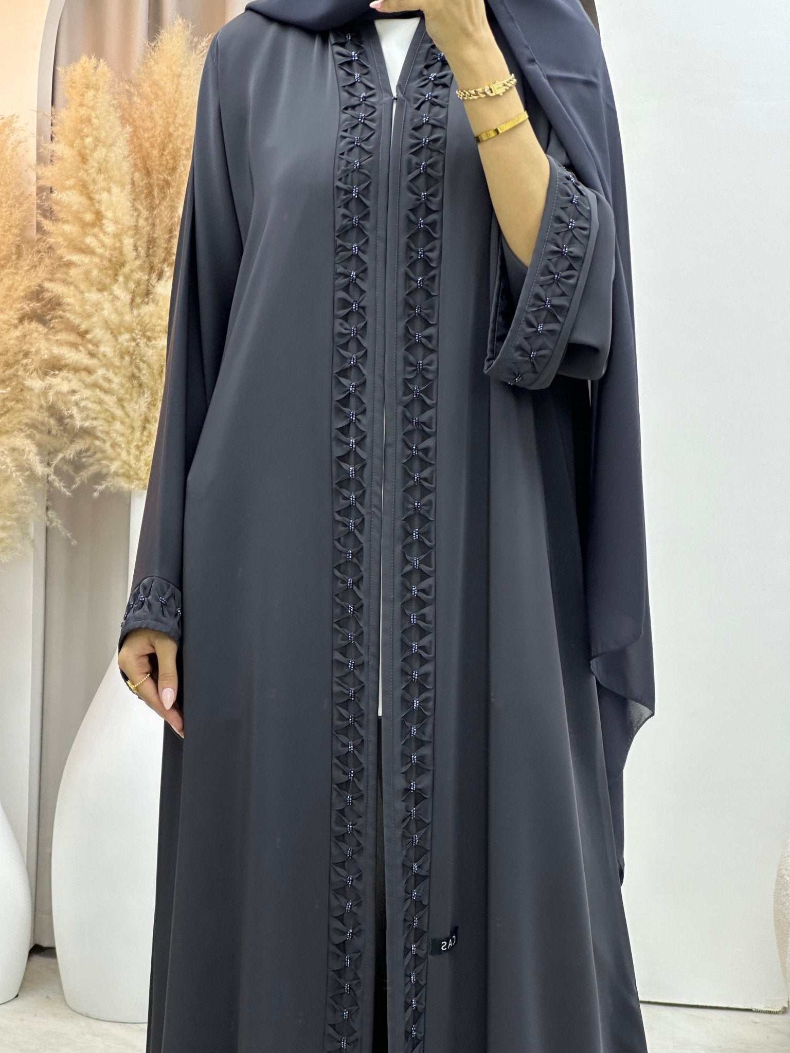 C 0070 Dark Grey Nada Abaya