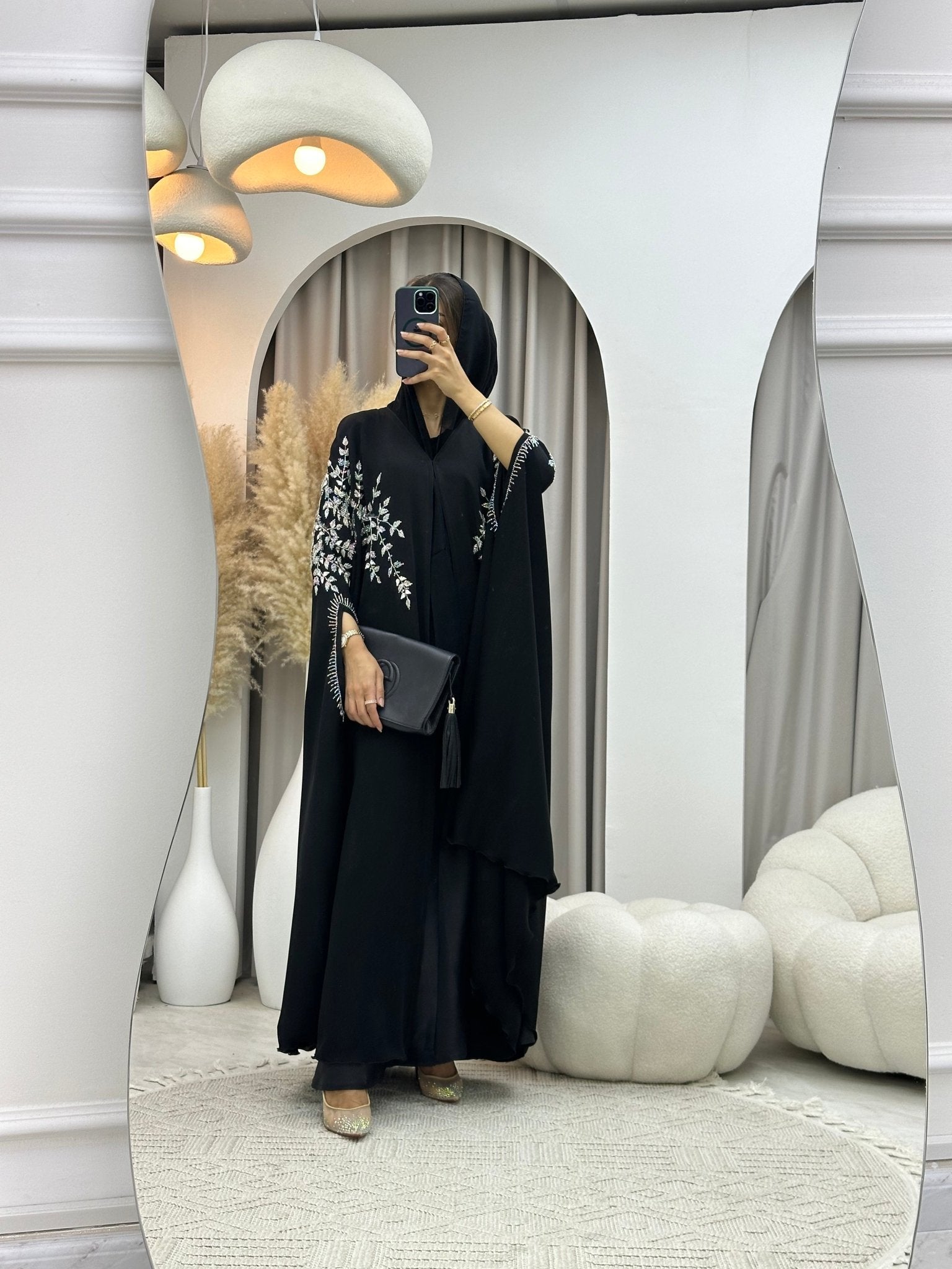 C 0097 Black Wedding Abaya