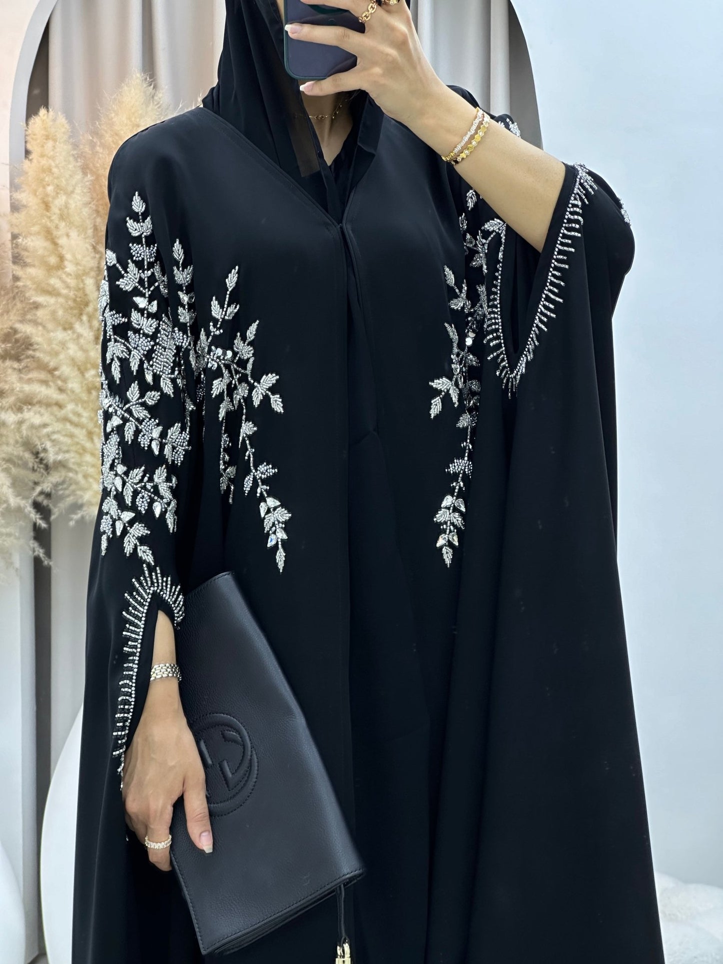 C 0097 Black Wedding Abaya