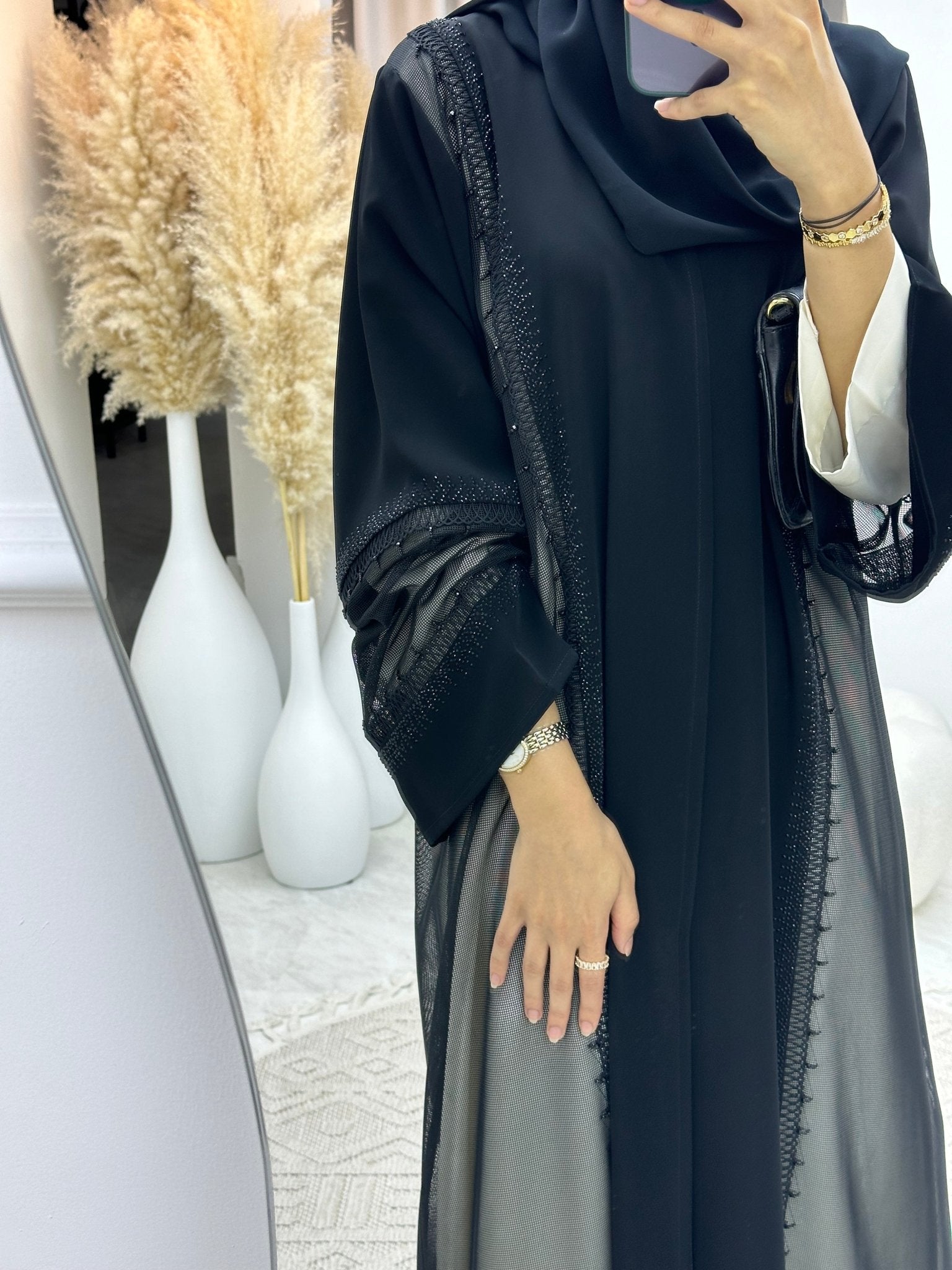 C 0123 Black Nada Abaya