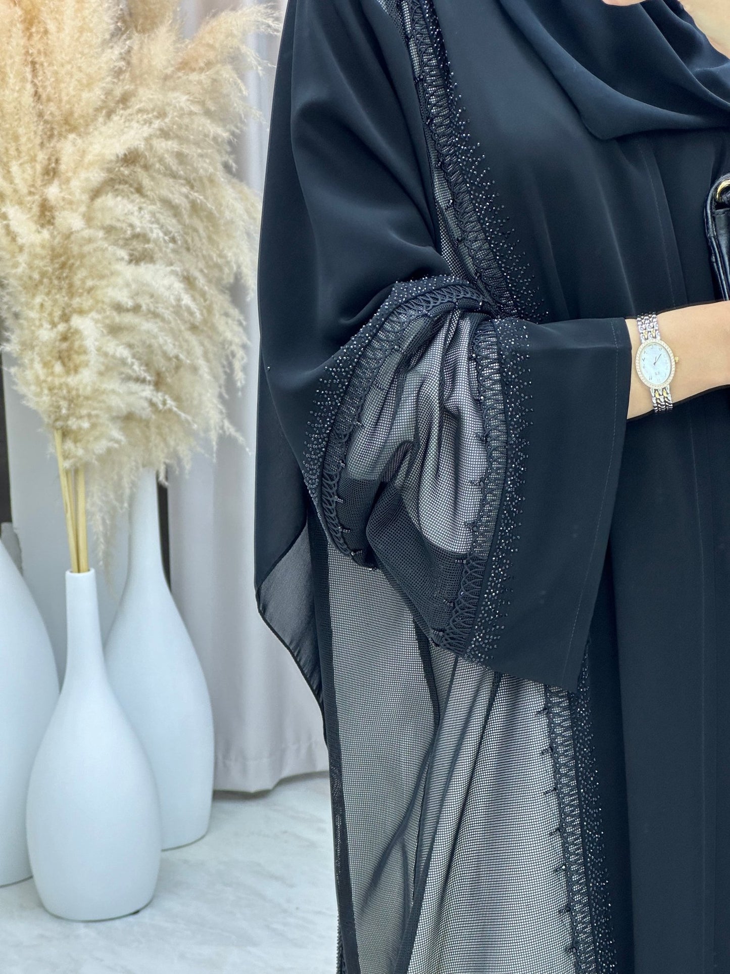 C 0123 Black Nada Abaya