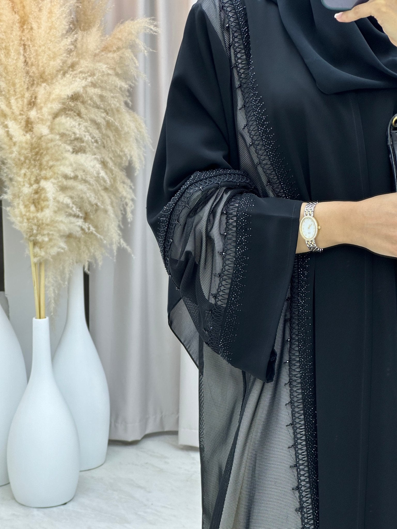 C 0123 Black Nada Abaya