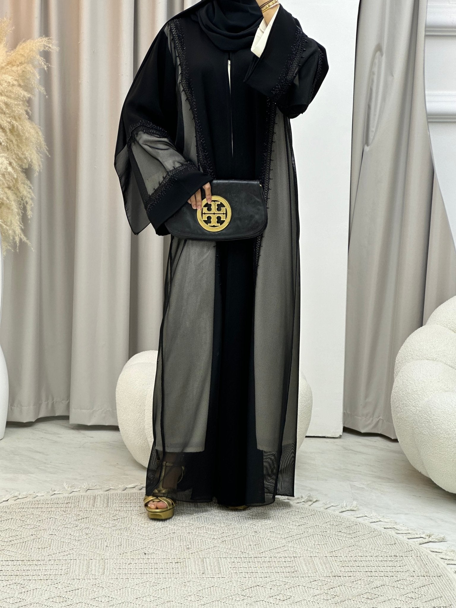 C 0123 Black Nada Abaya