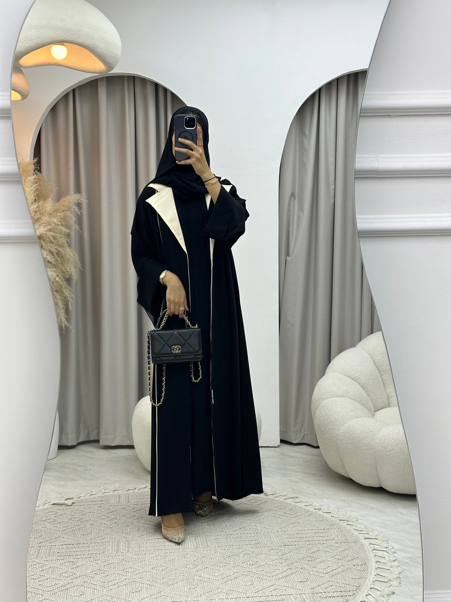 C 0127 Black Work Abaya