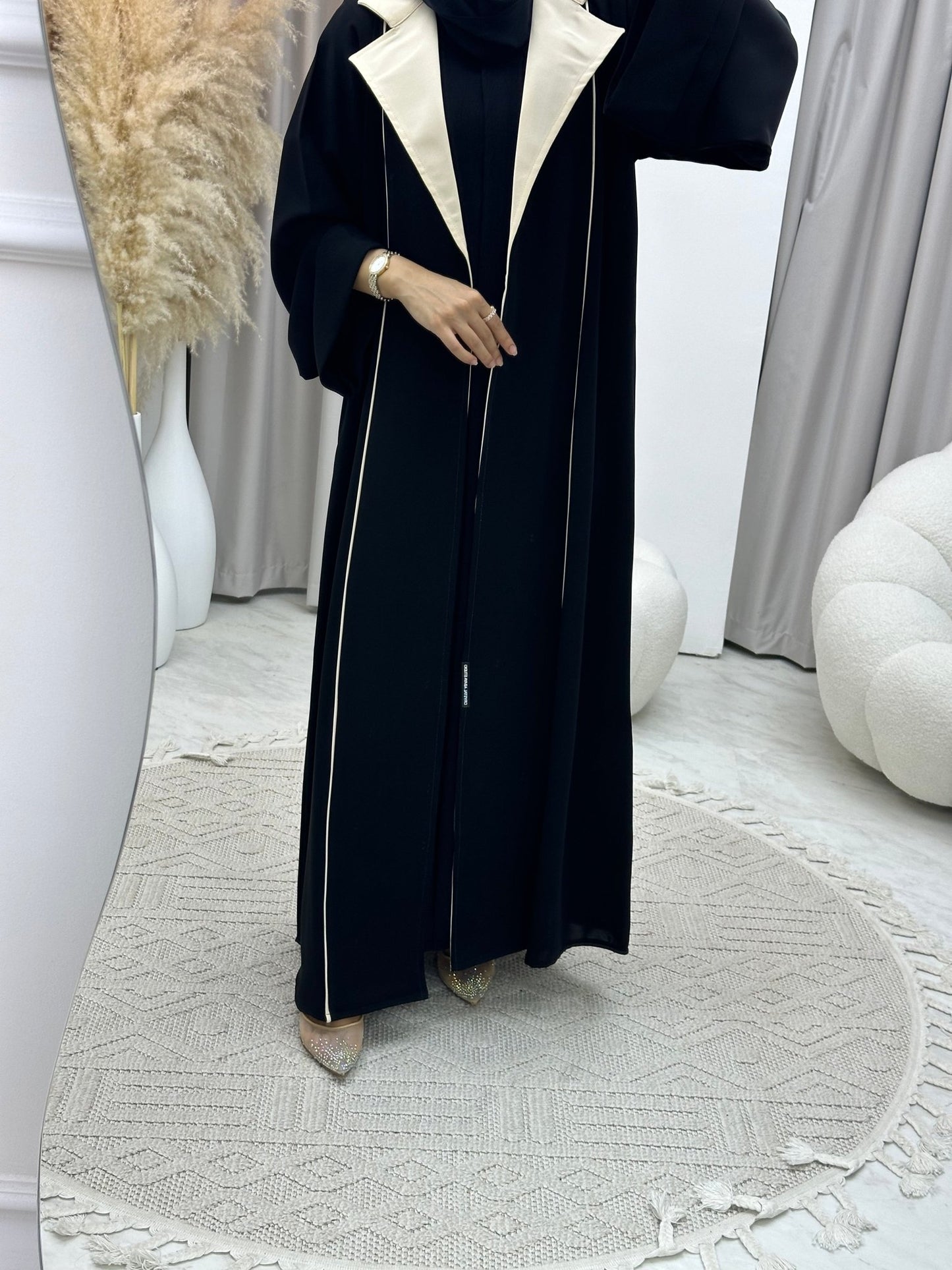 C 0127 Black Work Abaya