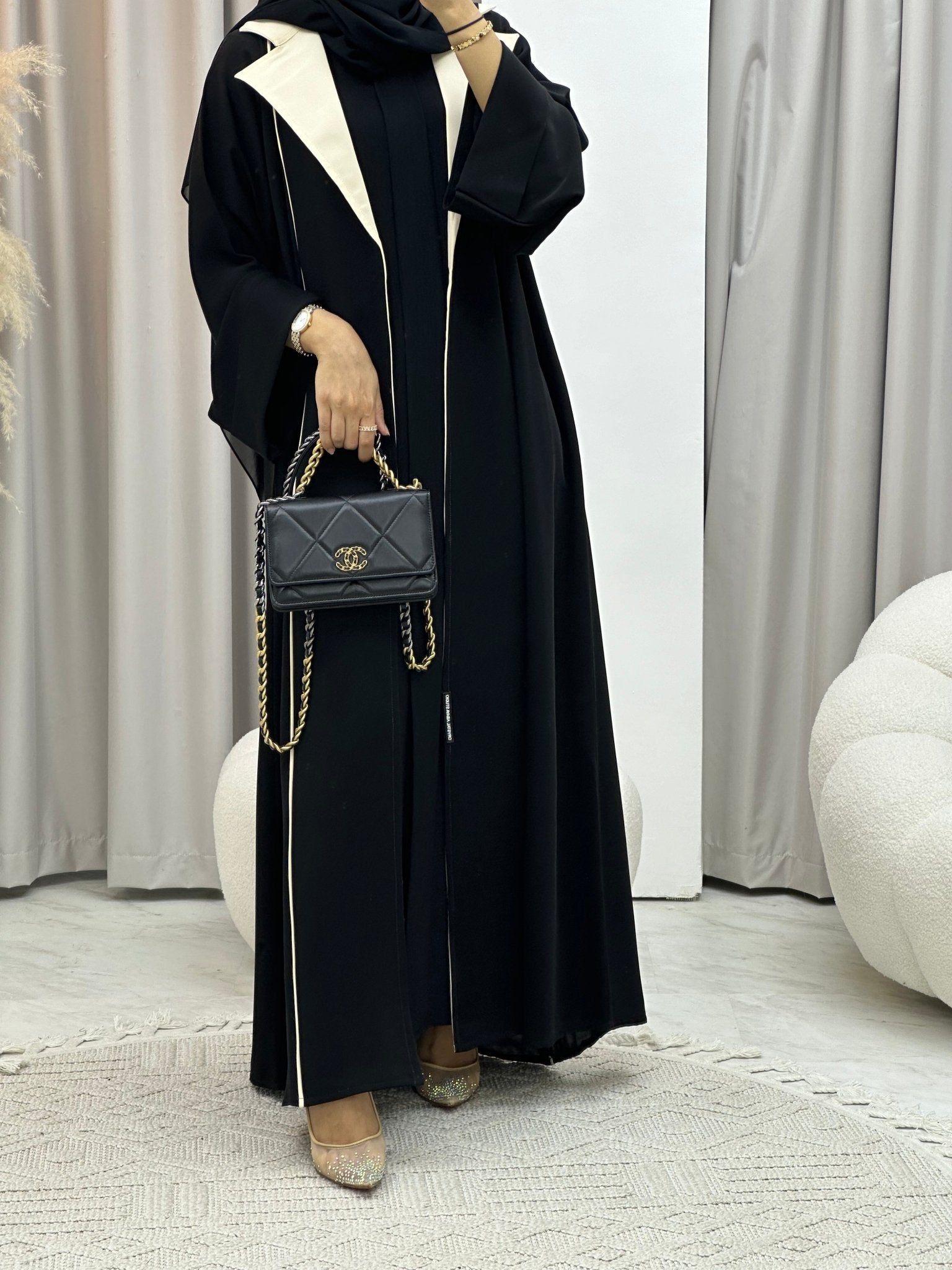 C 0127 Black Work Abaya