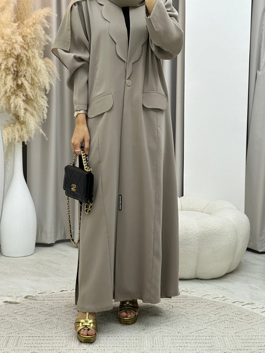 C 0133 - 01 Army Green Coat Abaya