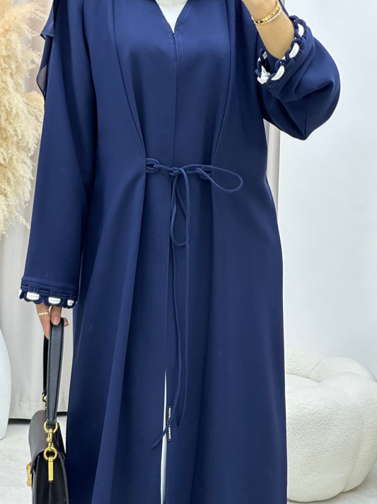 C 0136 Blue Tie Knot Abaya