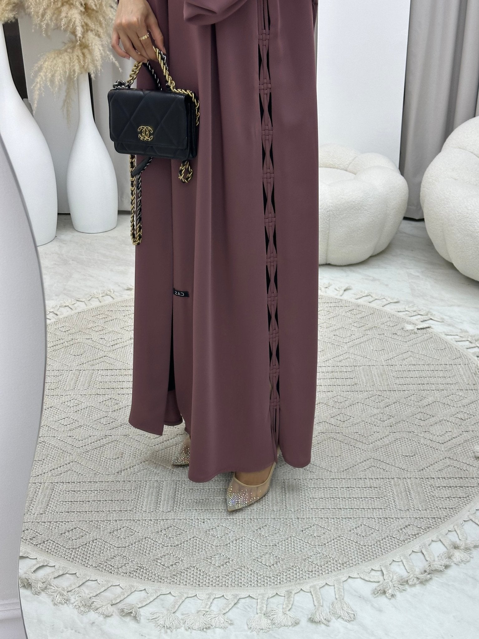 C 0144 Purple Abaya