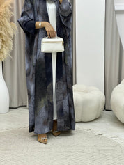 C 0152 - 01 Light Grey Marble Abaya