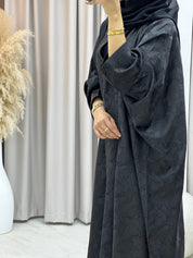 C 0159 - 01 Black Camo Bisht Abaya