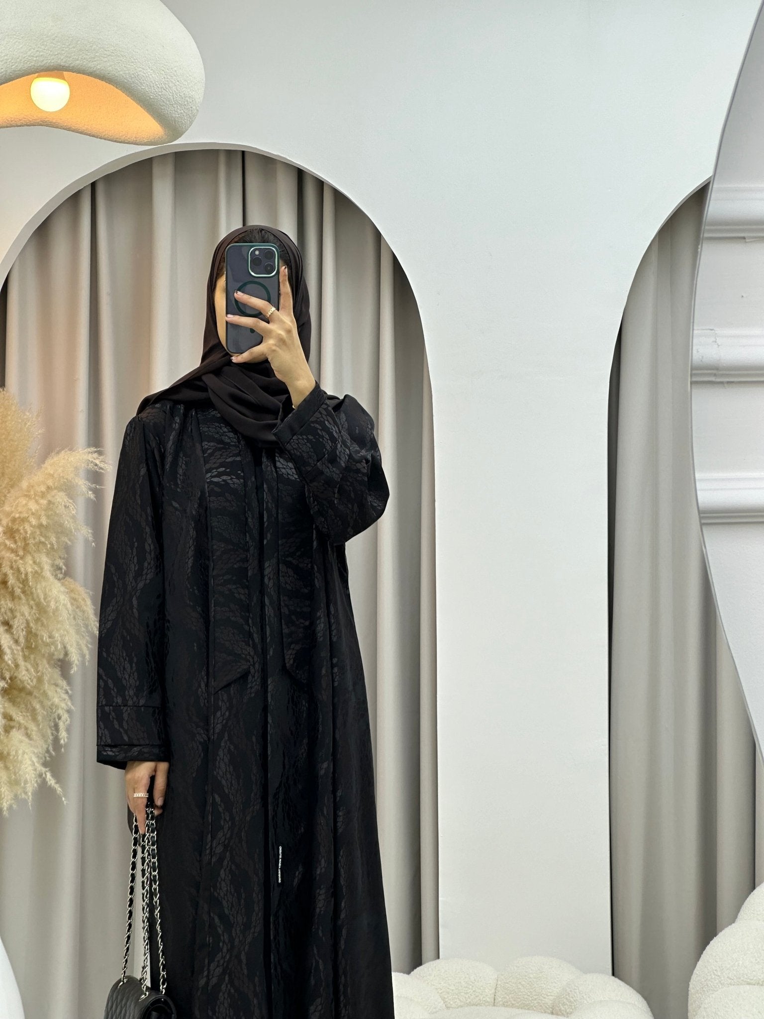 C 0161 - 02 Barley Dark Brown Abaya