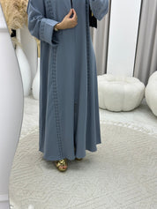 C 0201 Square Grey Abaya