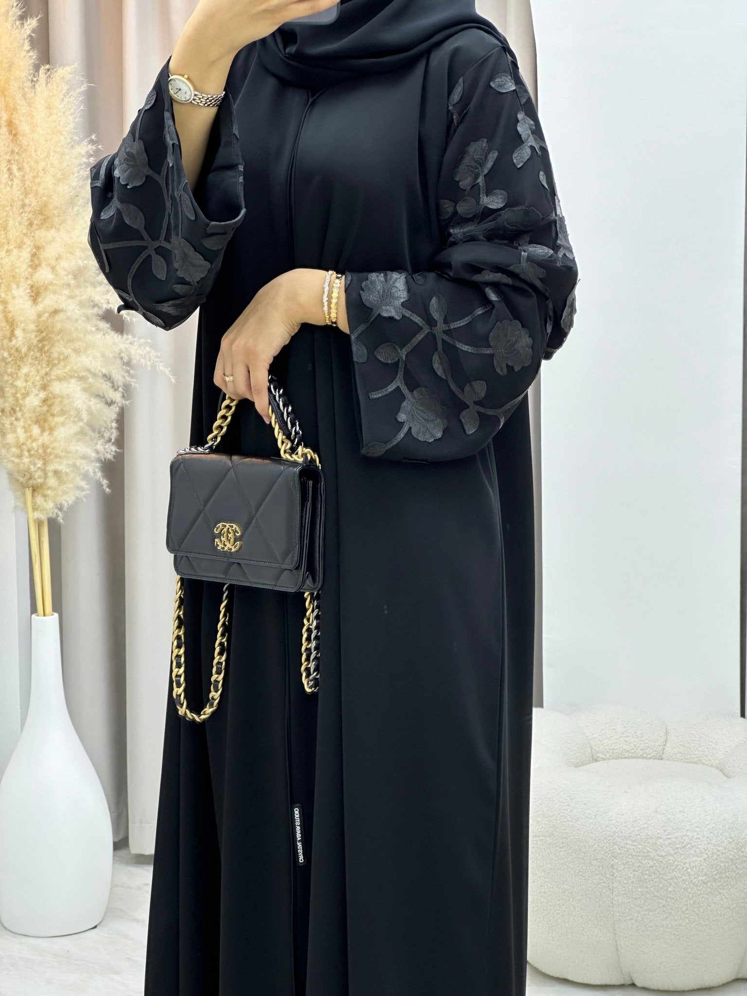 C 0210 Black Abaya