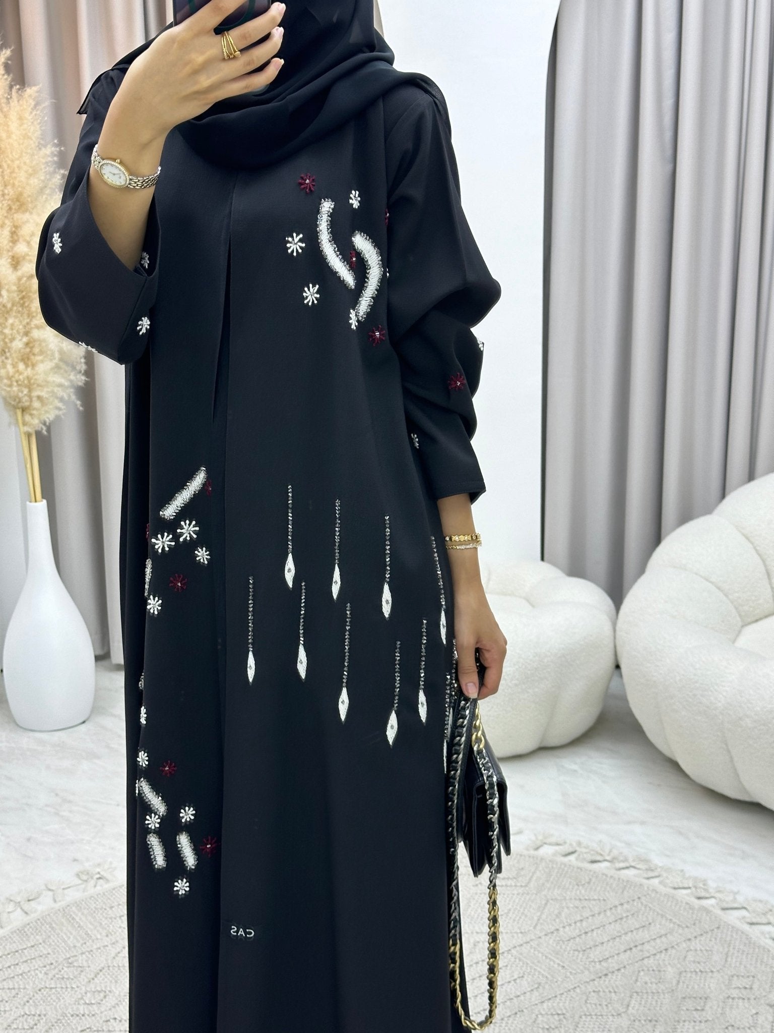 C 0216 Black Abaya