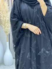 C 0217 - 02 Black Bisht Abaya