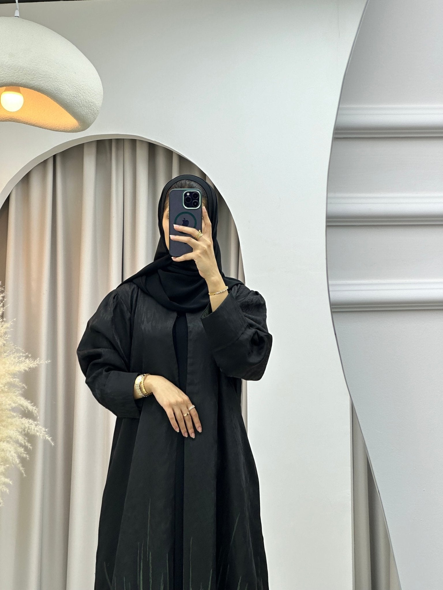 C 0218 - 01 Green Kloosh Abaya