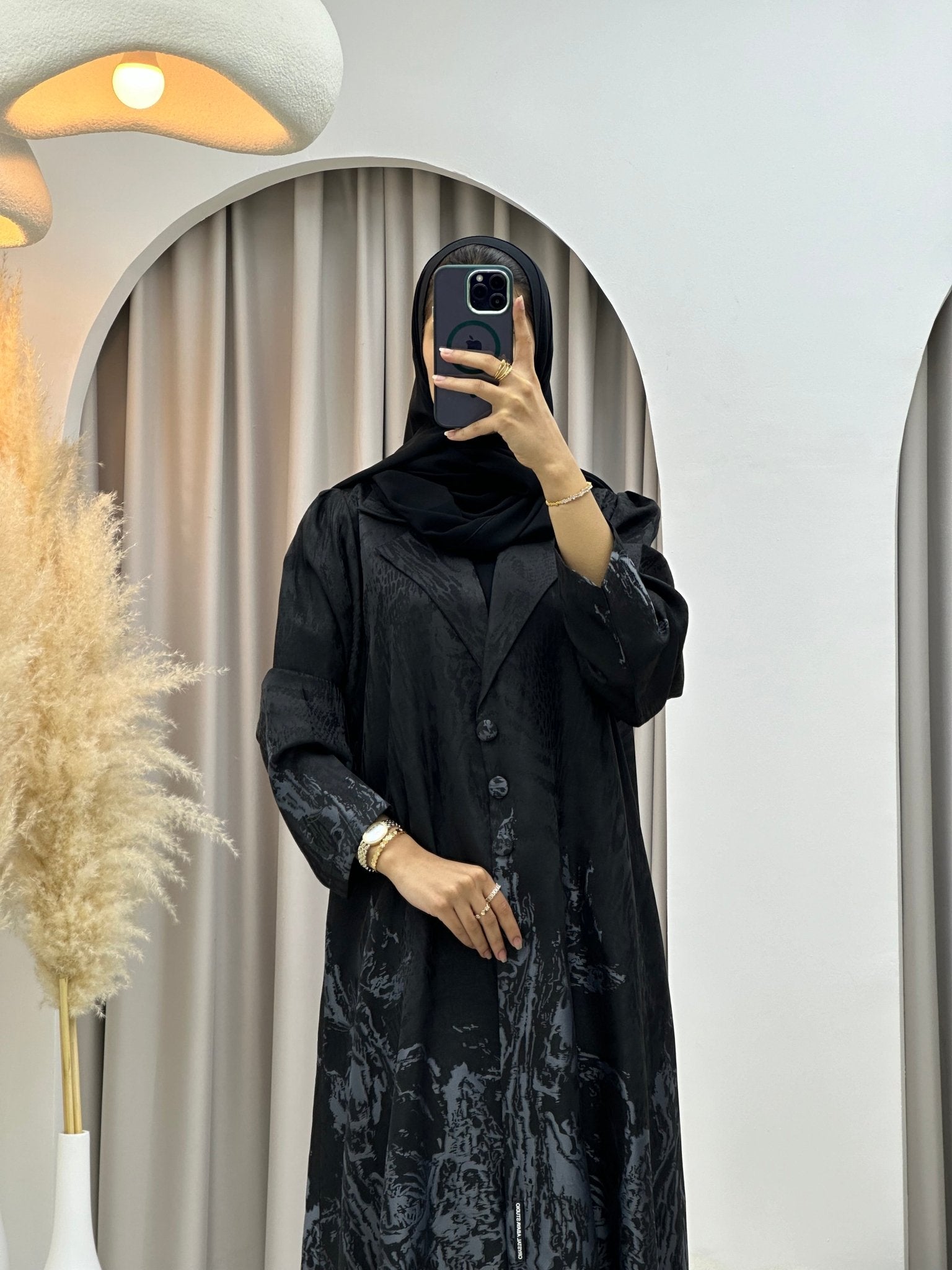 C 0218 - 02 Grey Kloosh Abaya