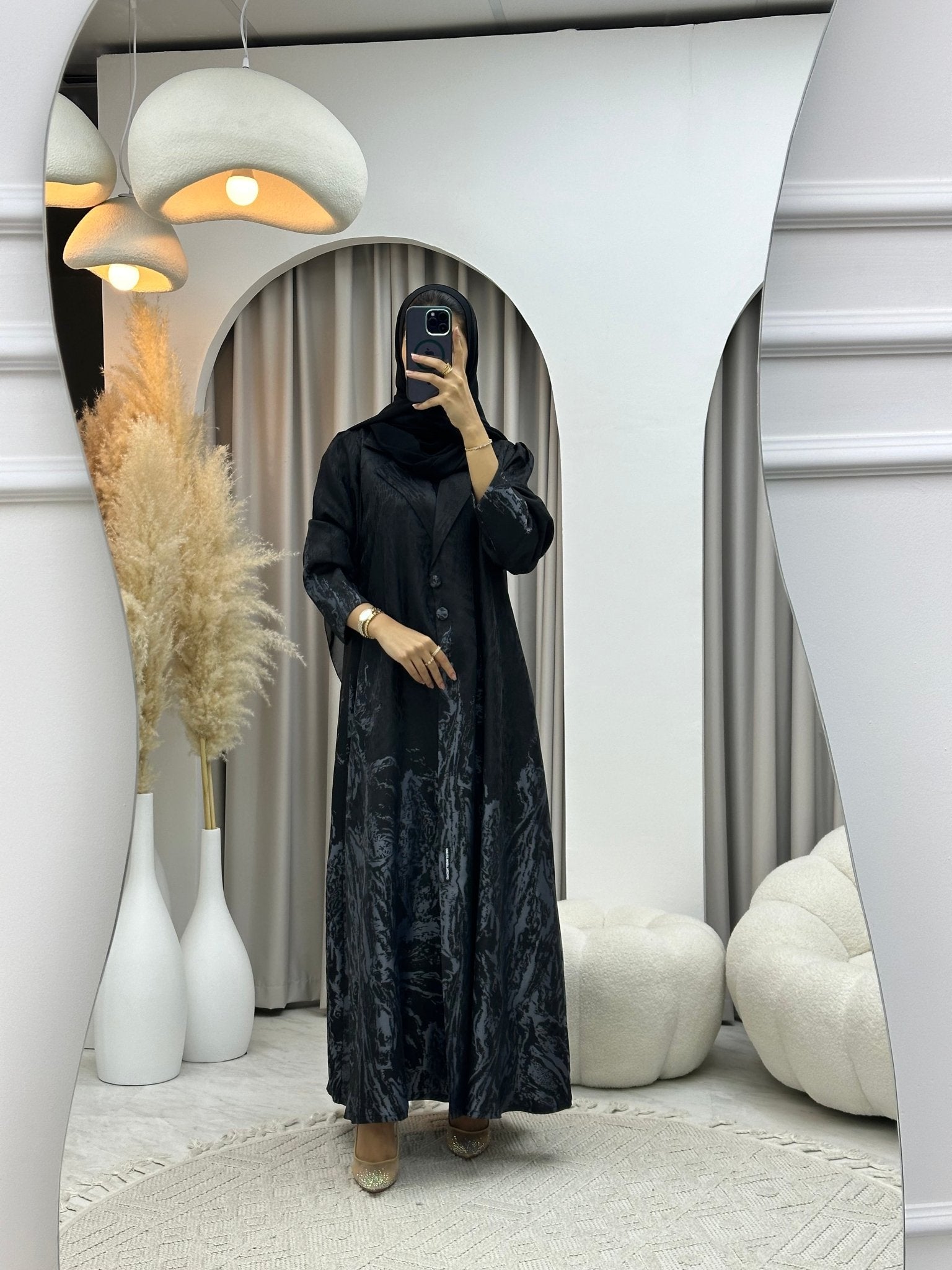 C 0218 - 02 Grey Kloosh Abaya